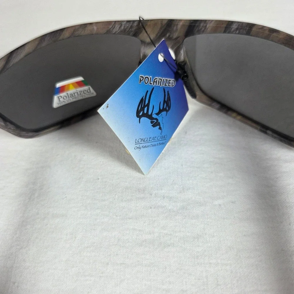 Fierce Polarized Sunglasses Longleaf Camo Blue Mirror Lens Hunting Fishing NEW